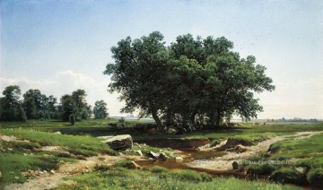 landscape Painting - oaks 1886 classical landscape Ivan Ivanovich trees